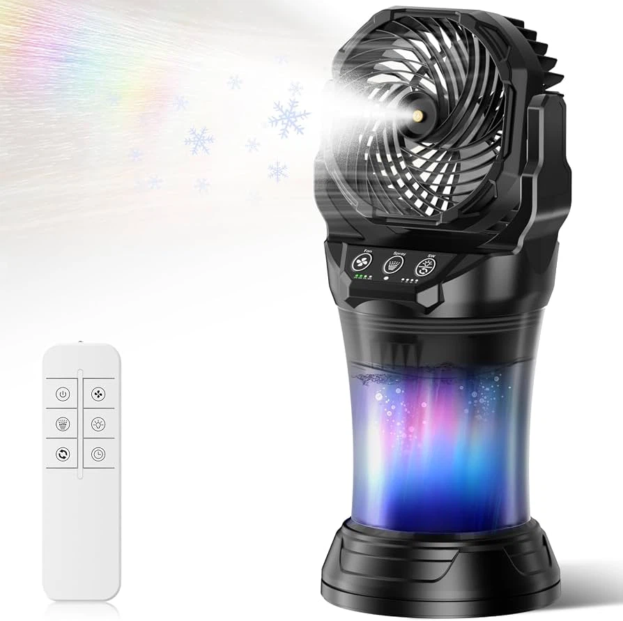 🔥 Brand New – Portable Misting Fan 30,000mAh Battery