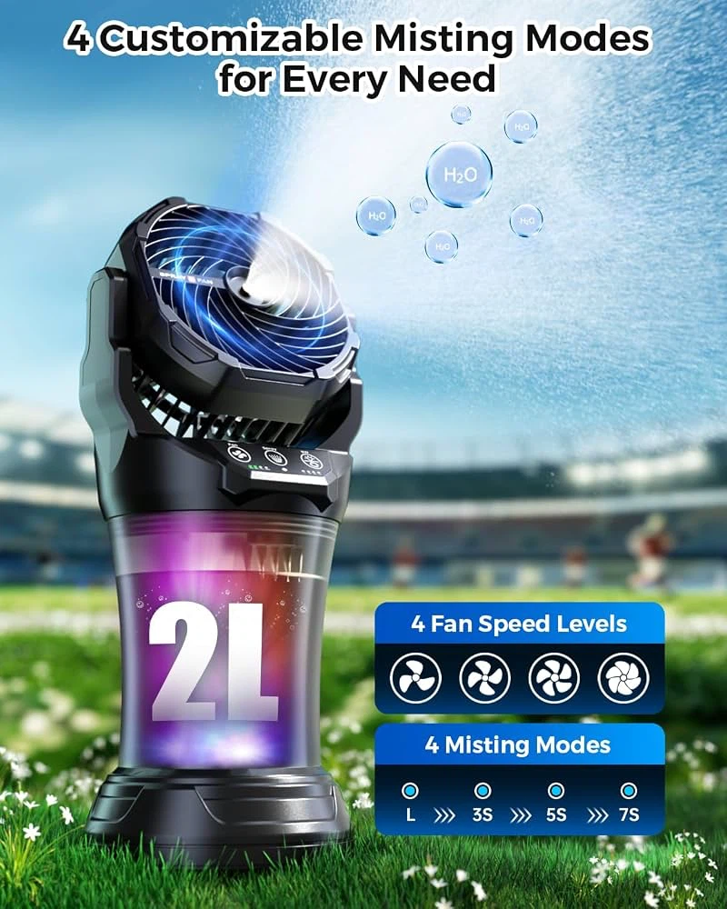 🔥 Brand New – Portable Misting Fan 30,000mAh Battery - photo 3