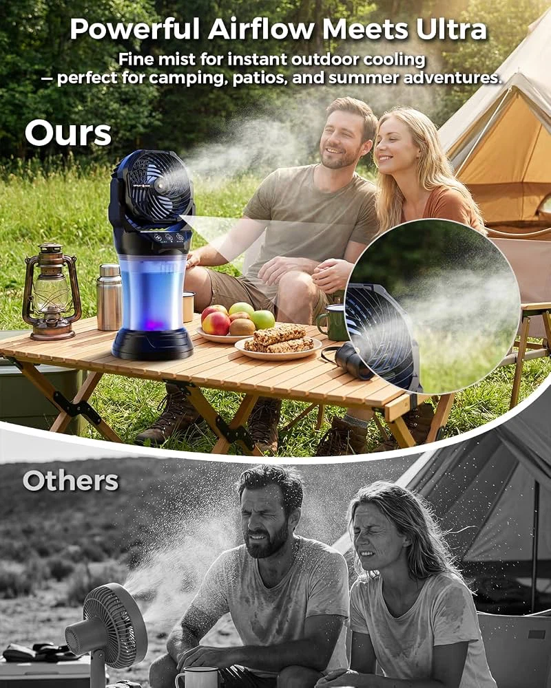 🔥 Brand New – Portable Misting Fan 30,000mAh Battery - photo 4