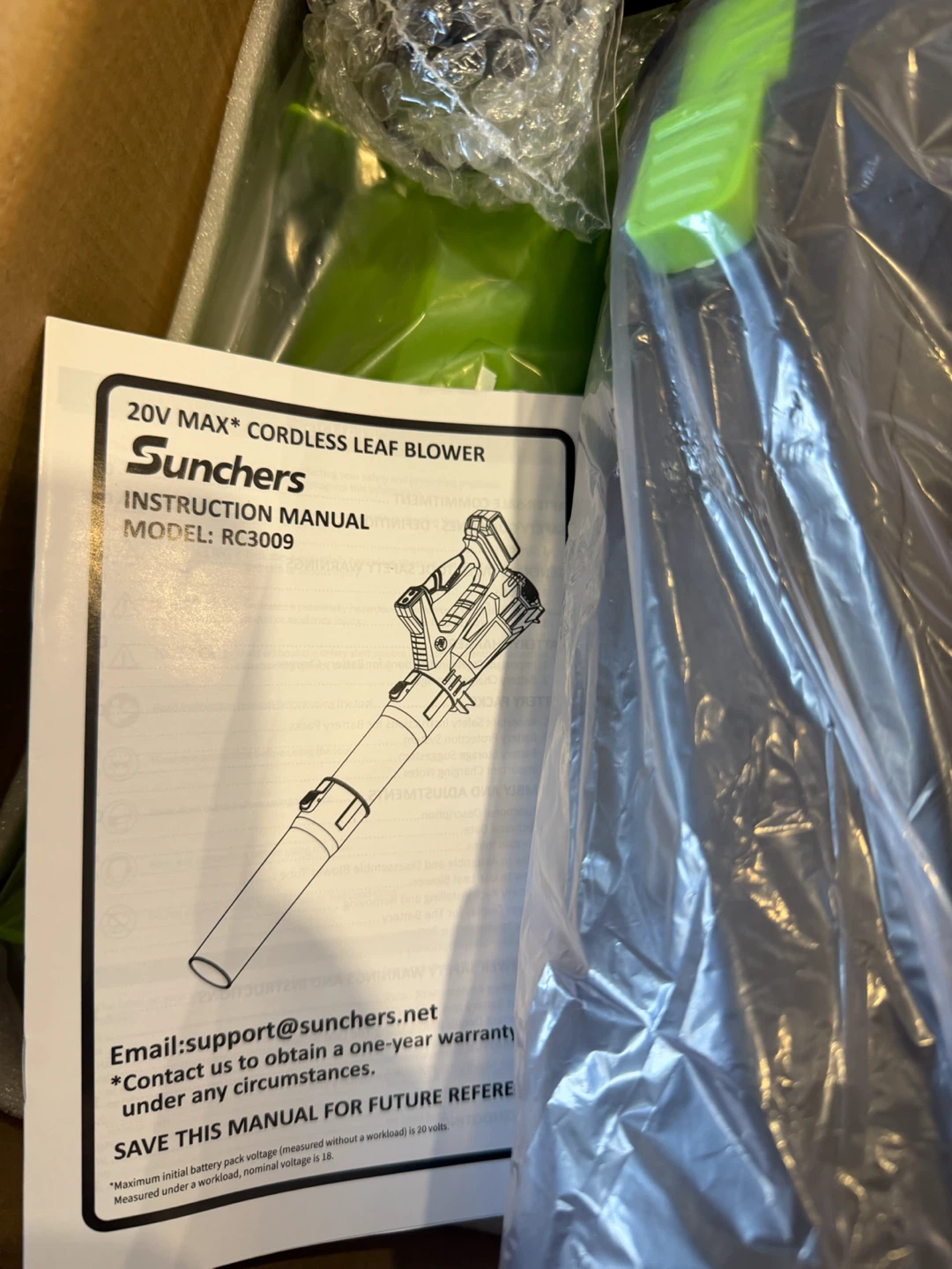 Sunchoers 20V Max Cordless Leaf Blower - photo 5