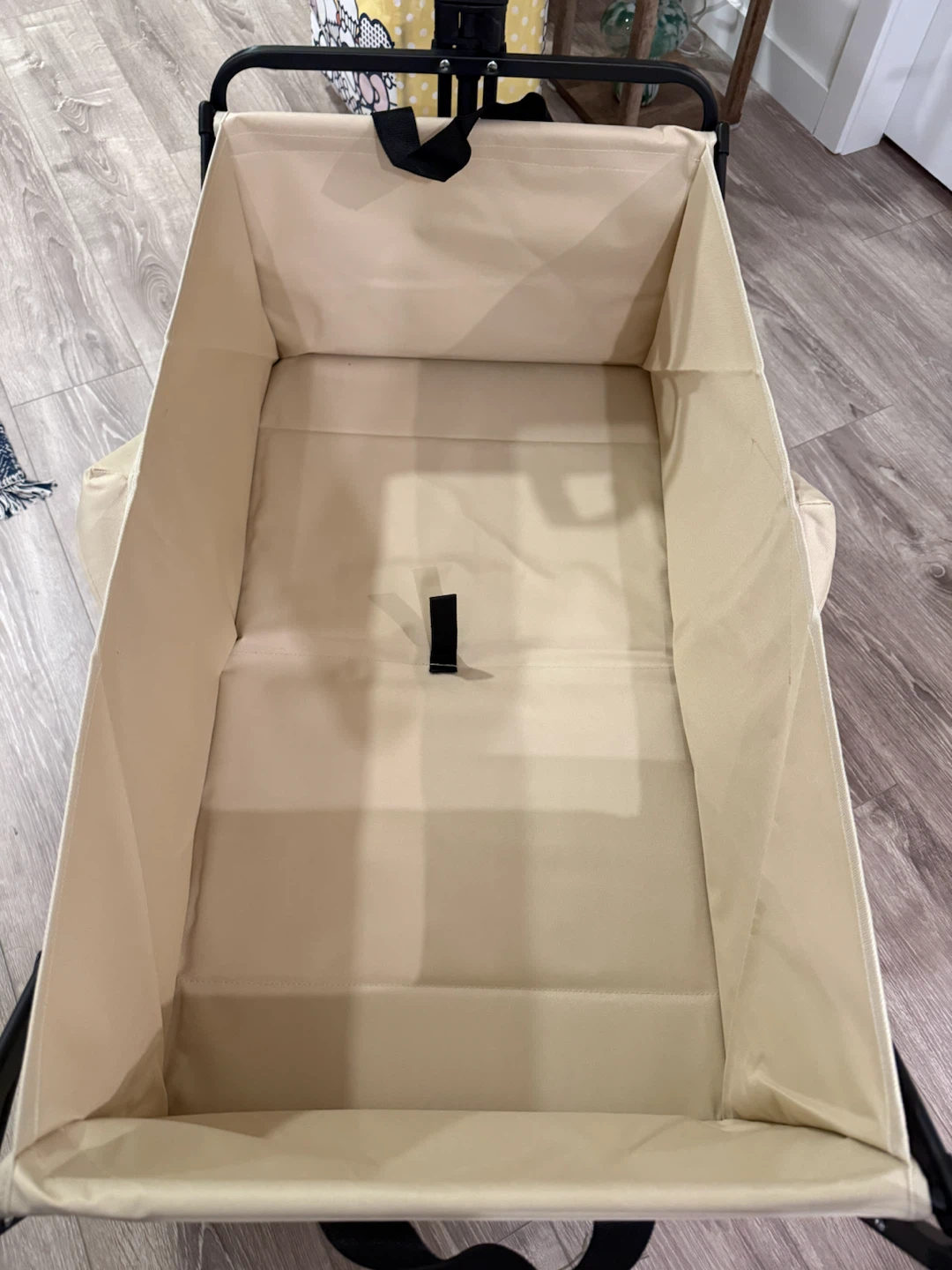 Foldable Utility Wagon - Beige Interior, Black Frame - photo 5