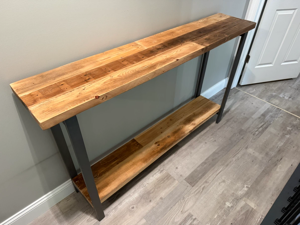 Custom Live Edge Console Entry or Hallway Table - photo 4