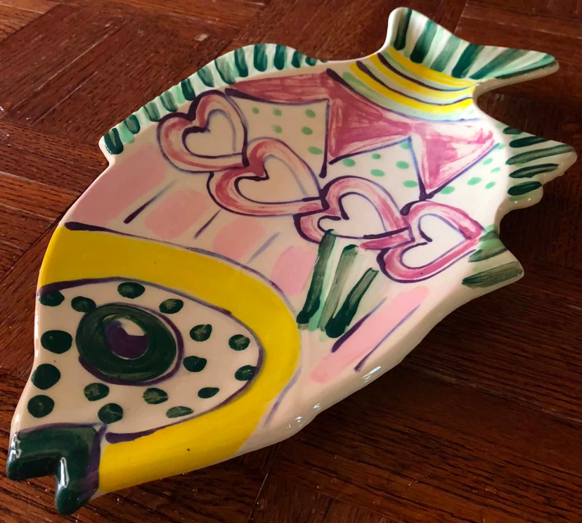 Hand-painted Ceramic Fish Dish