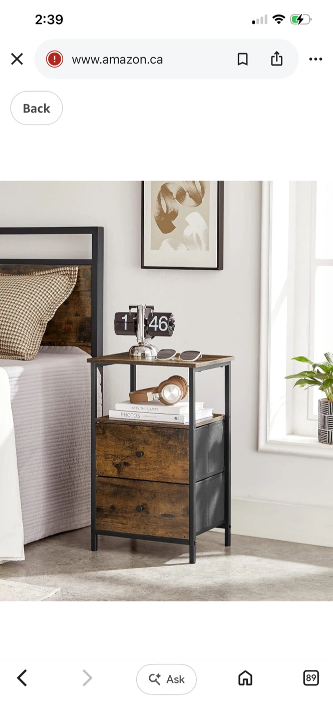 2-Drawer Nightstand