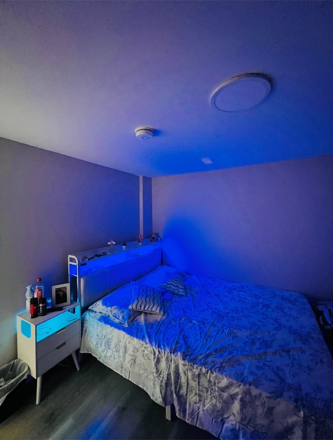 🚨Urgent Move out sell 🚨 Queen Size Bed Frame with Light - photo 2