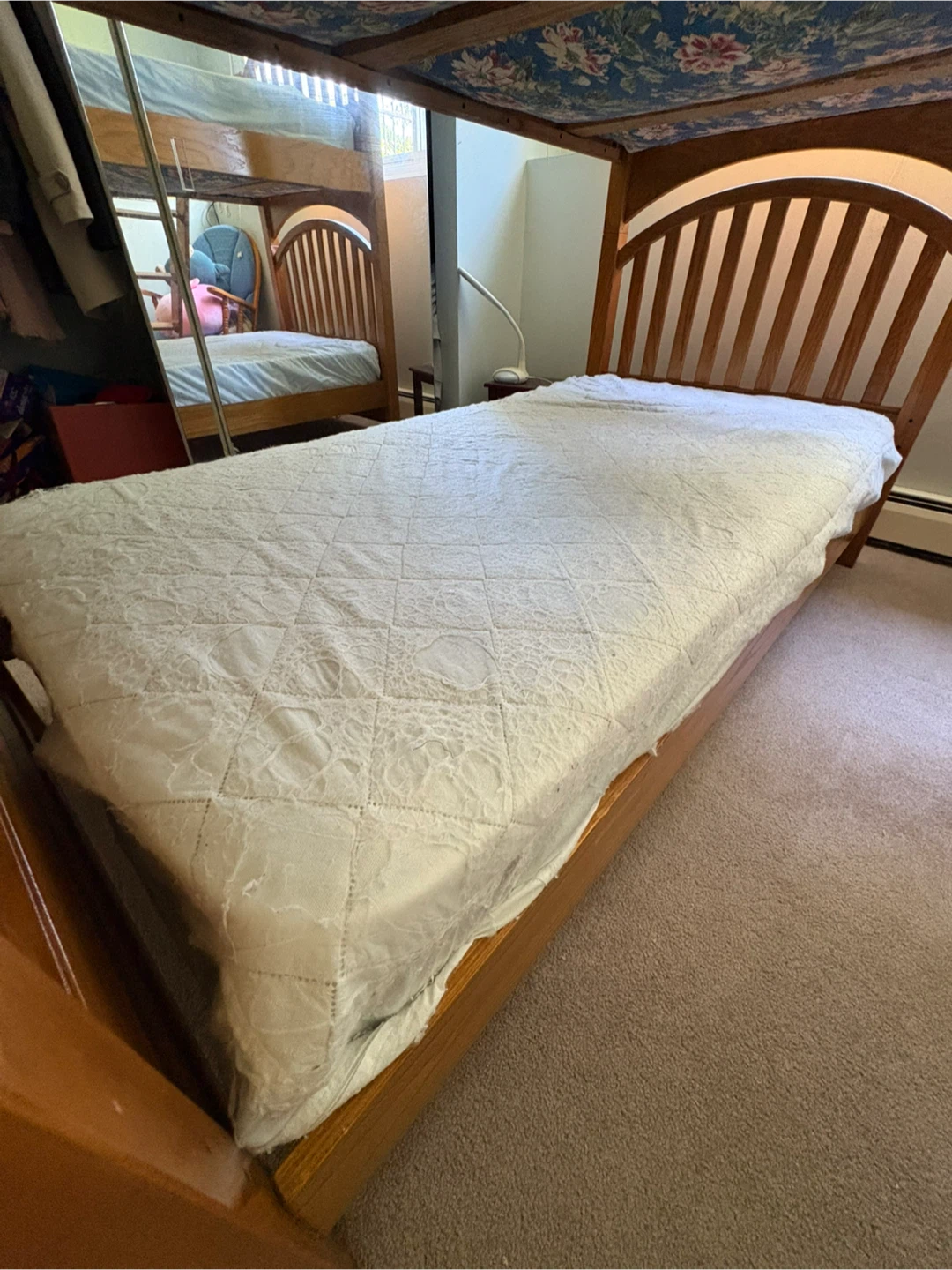 Solid Wood Bunk Bed + 2 Mattresses - photo 3