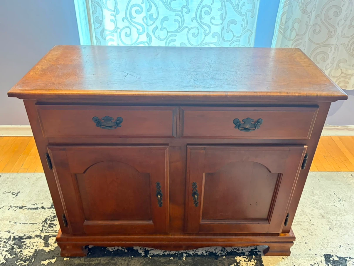 Wooden Sideboard Cabinet with Drawers and Doors