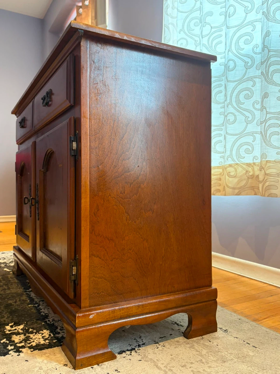 Wooden Sideboard Cabinet with Drawers and Doors - photo 3