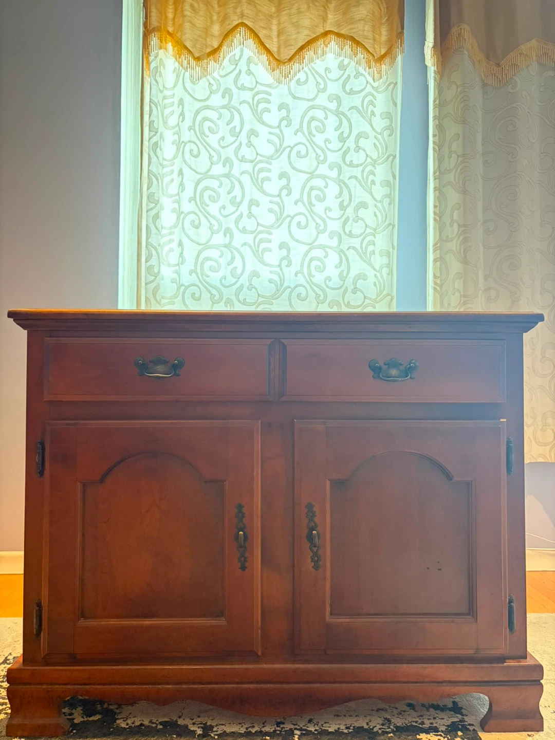 Wooden Sideboard Cabinet with Drawers and Doors - photo 5