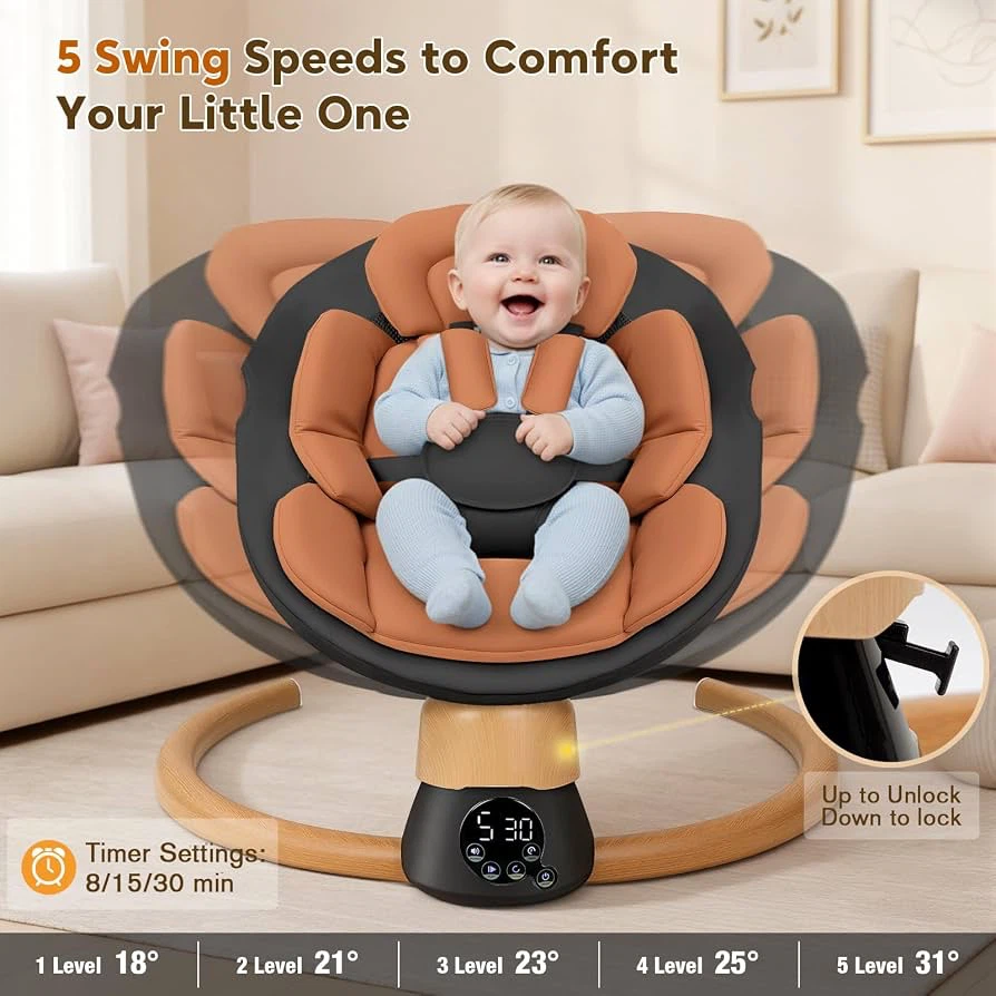 🔥 Brand New – Electric Baby Swing - photo 2