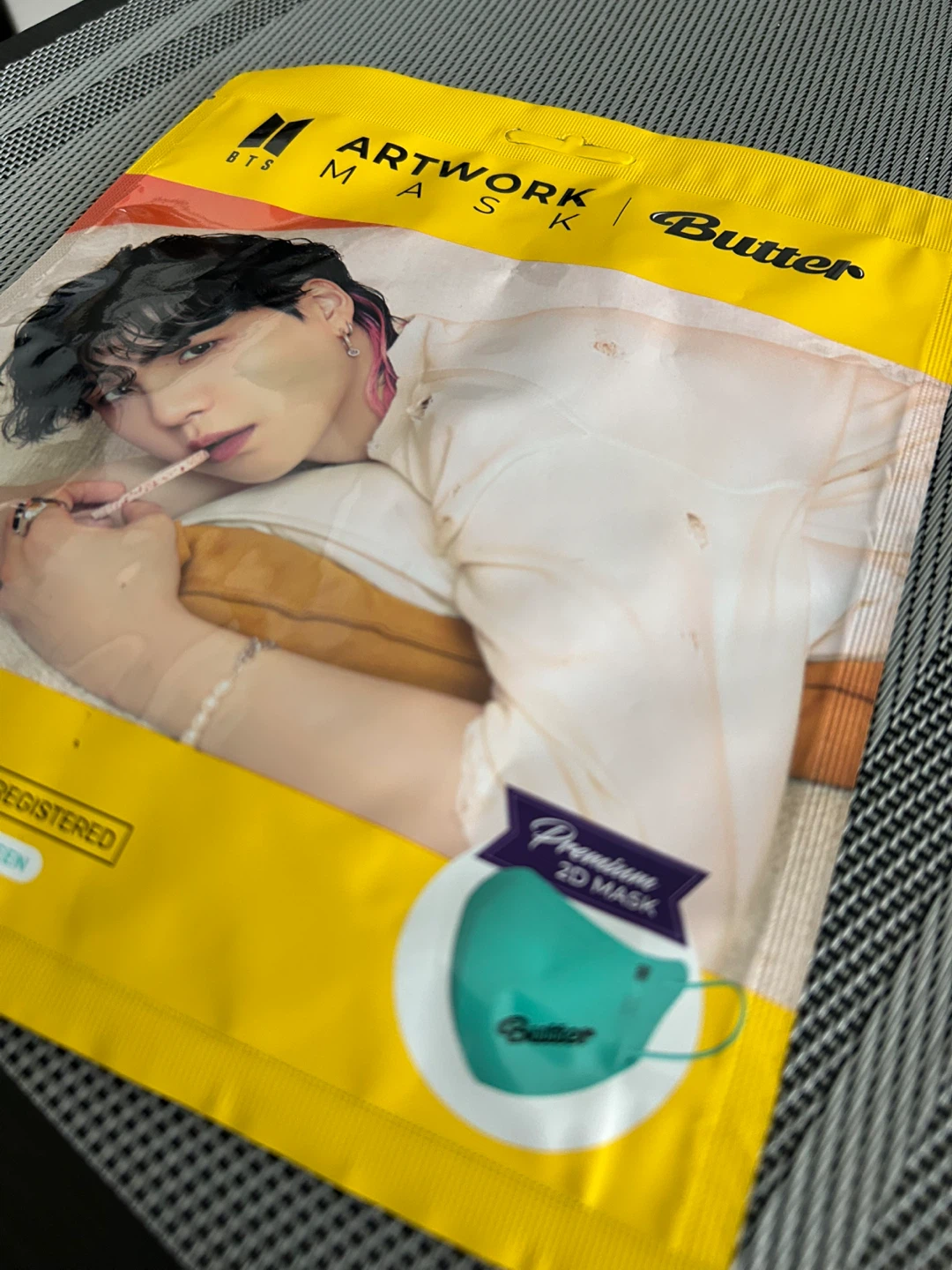 BTS Artwork Mask (Green, Suga, Butter Edition) - photo 3
