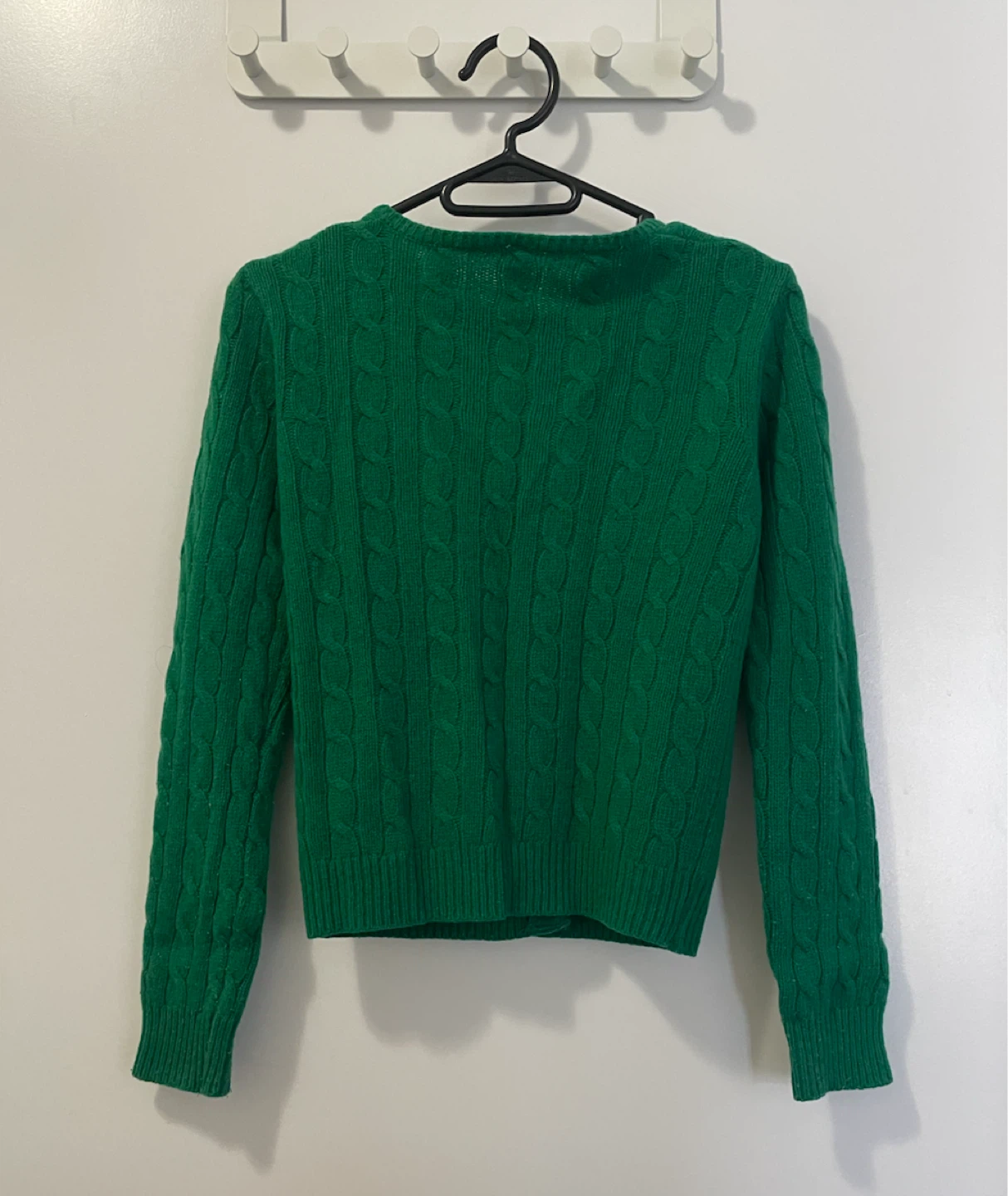 Green Cable Knit Cardigan - photo 2
