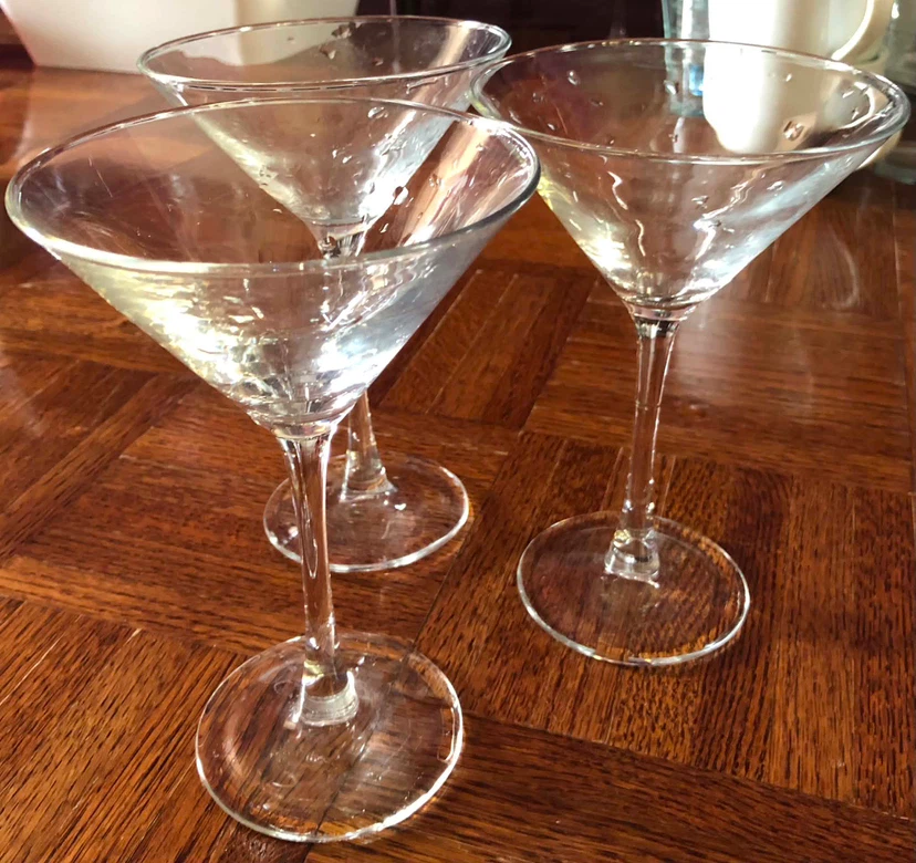 Set of 3 Martini Glasses - photo 3