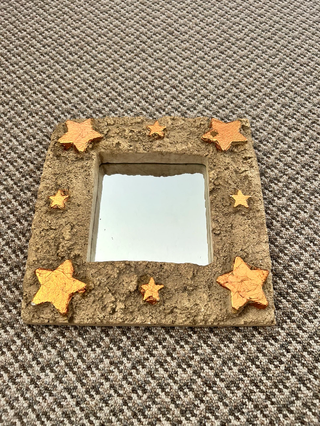 Square Mirror with Star Accents