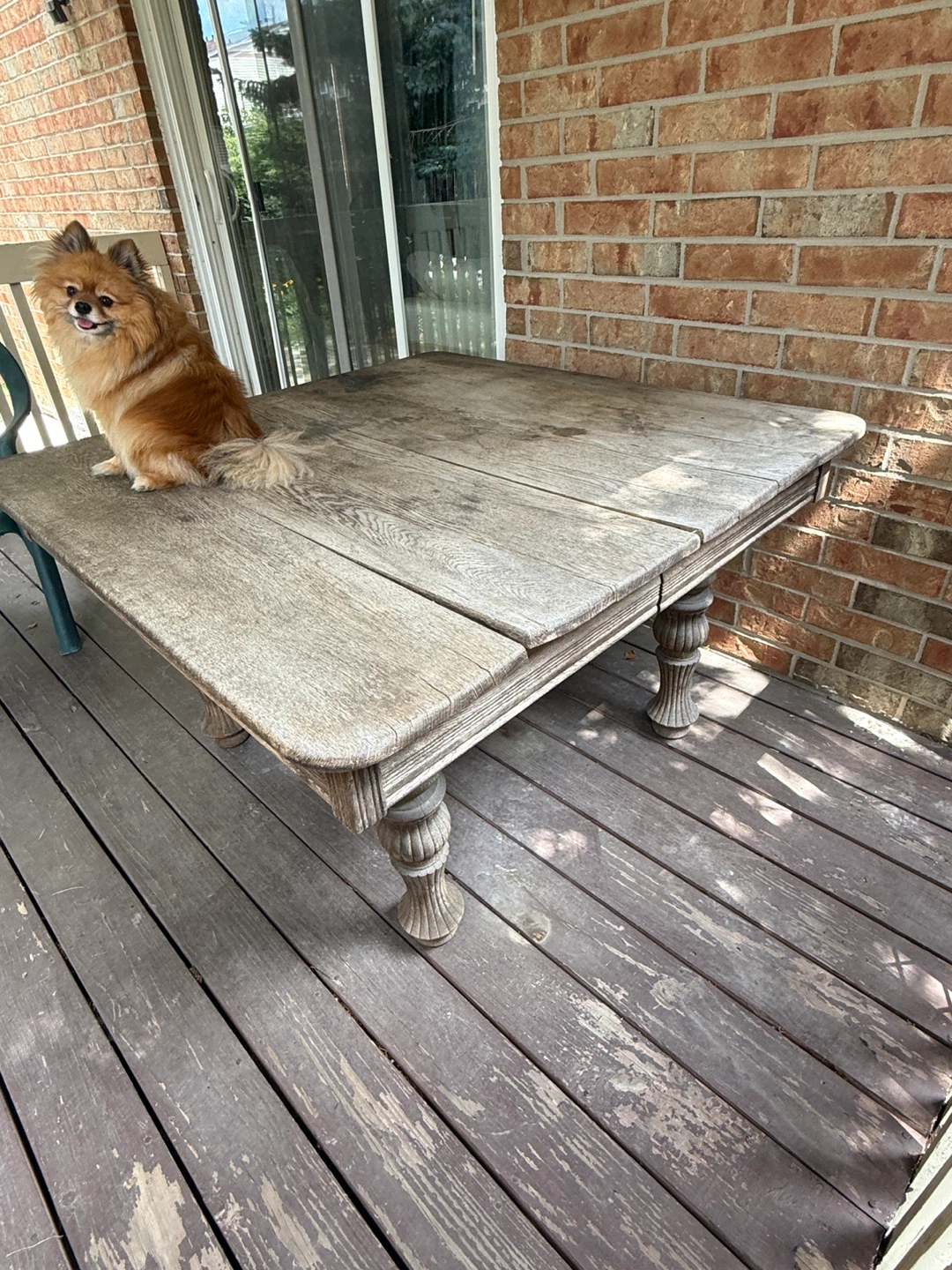 Solid wood century-old table - photo 2