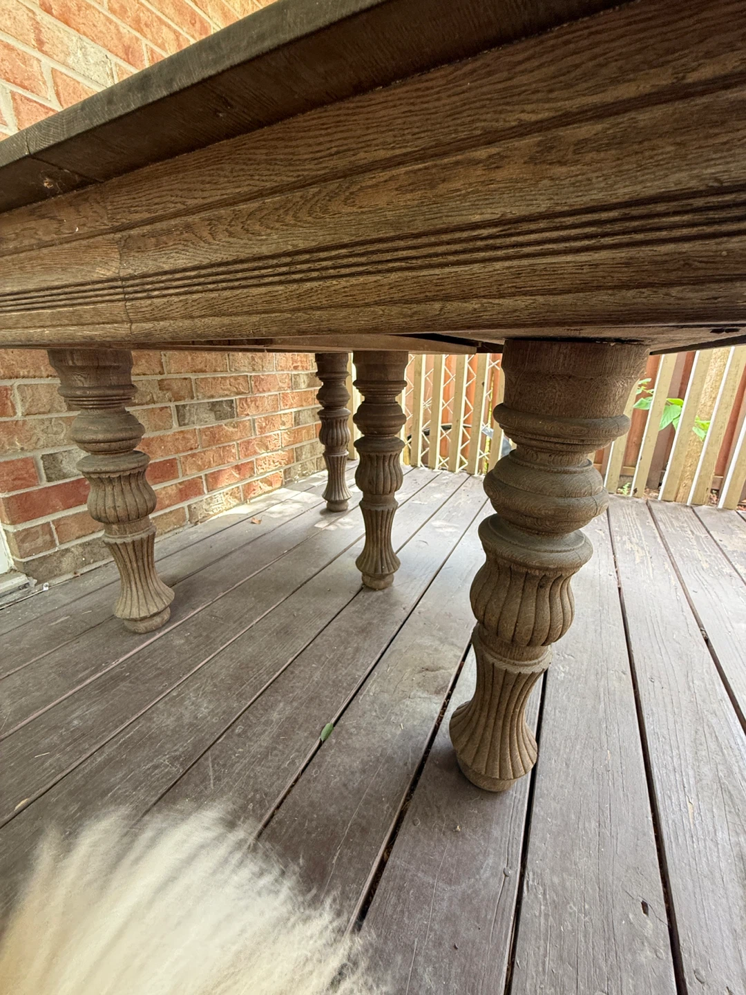 Solid wood century-old table - photo 3