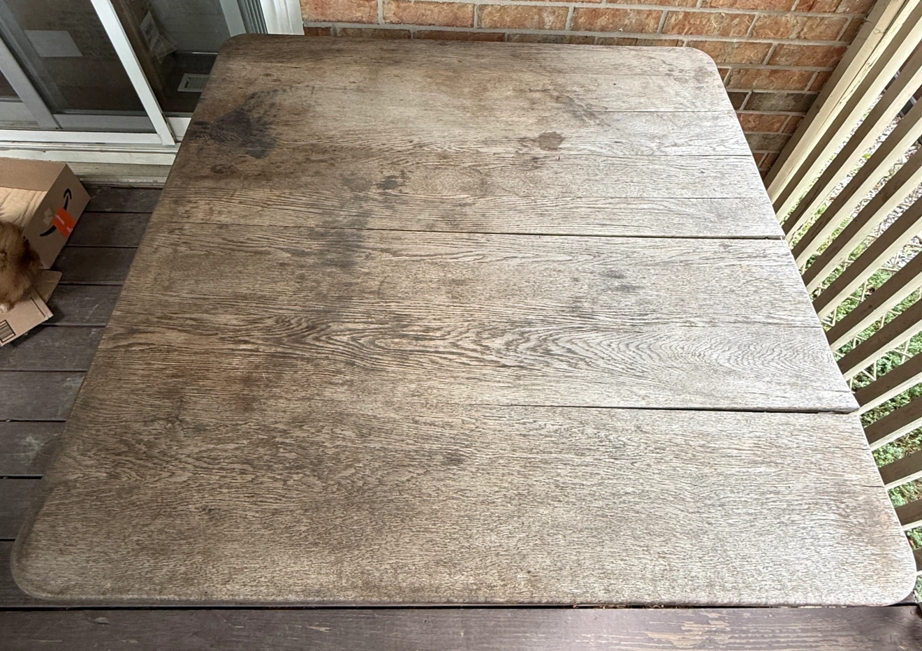 Solid wood century-old table - photo 4