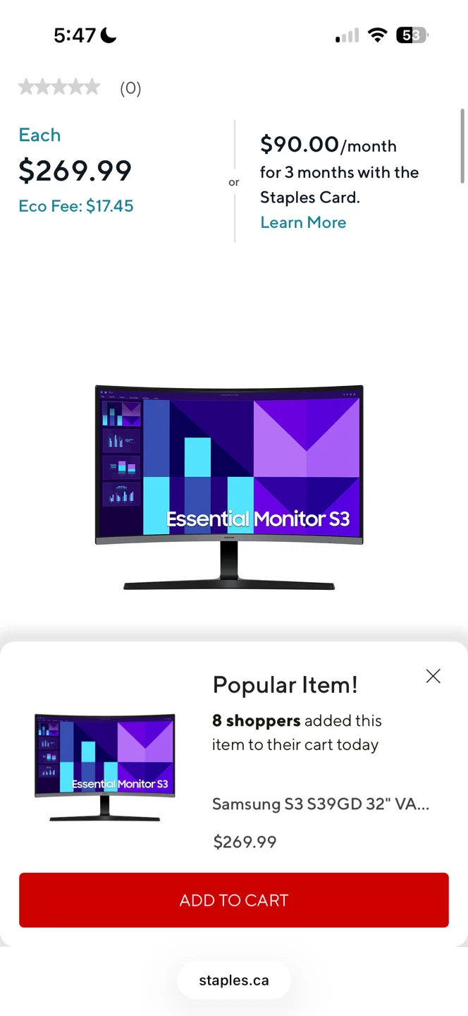 Curved Monitor Samsung 32’ - photo 2