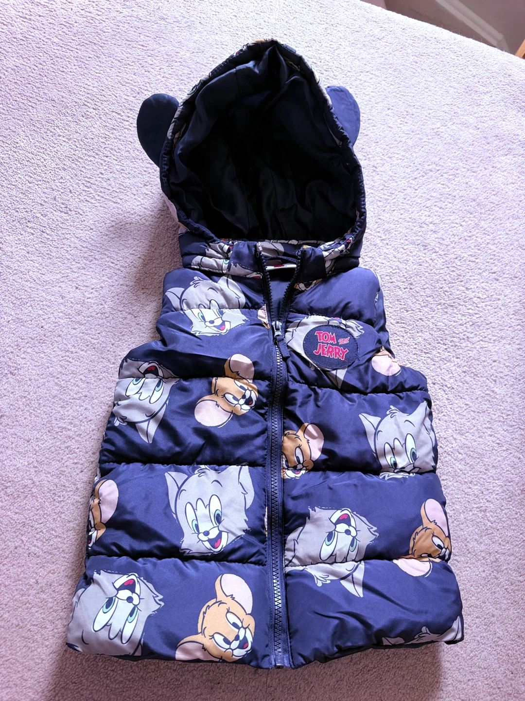 Tom and Jerry Puffer Vest 92cm