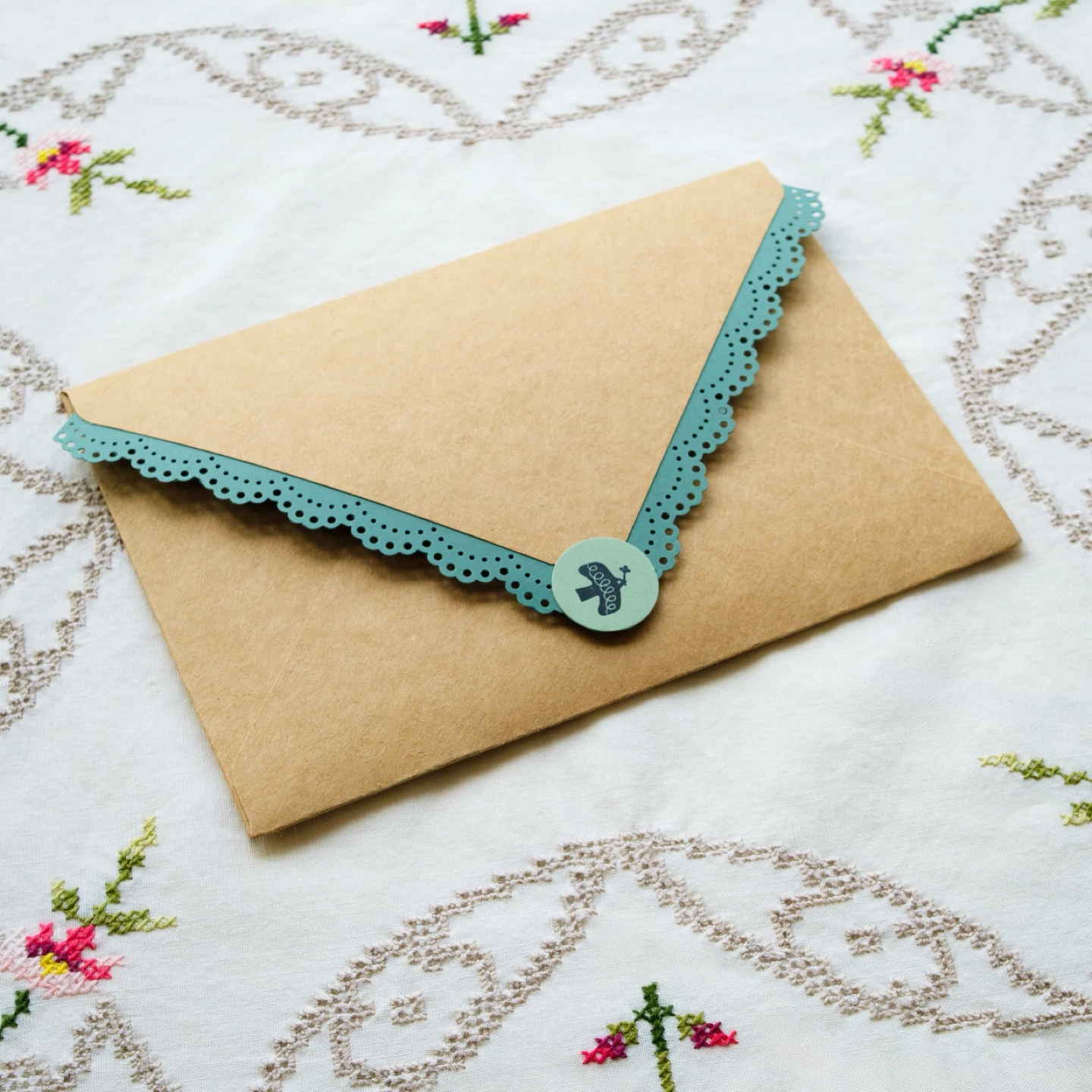 Handmade Envelopes with Doily Lace Detail - New - photo 2