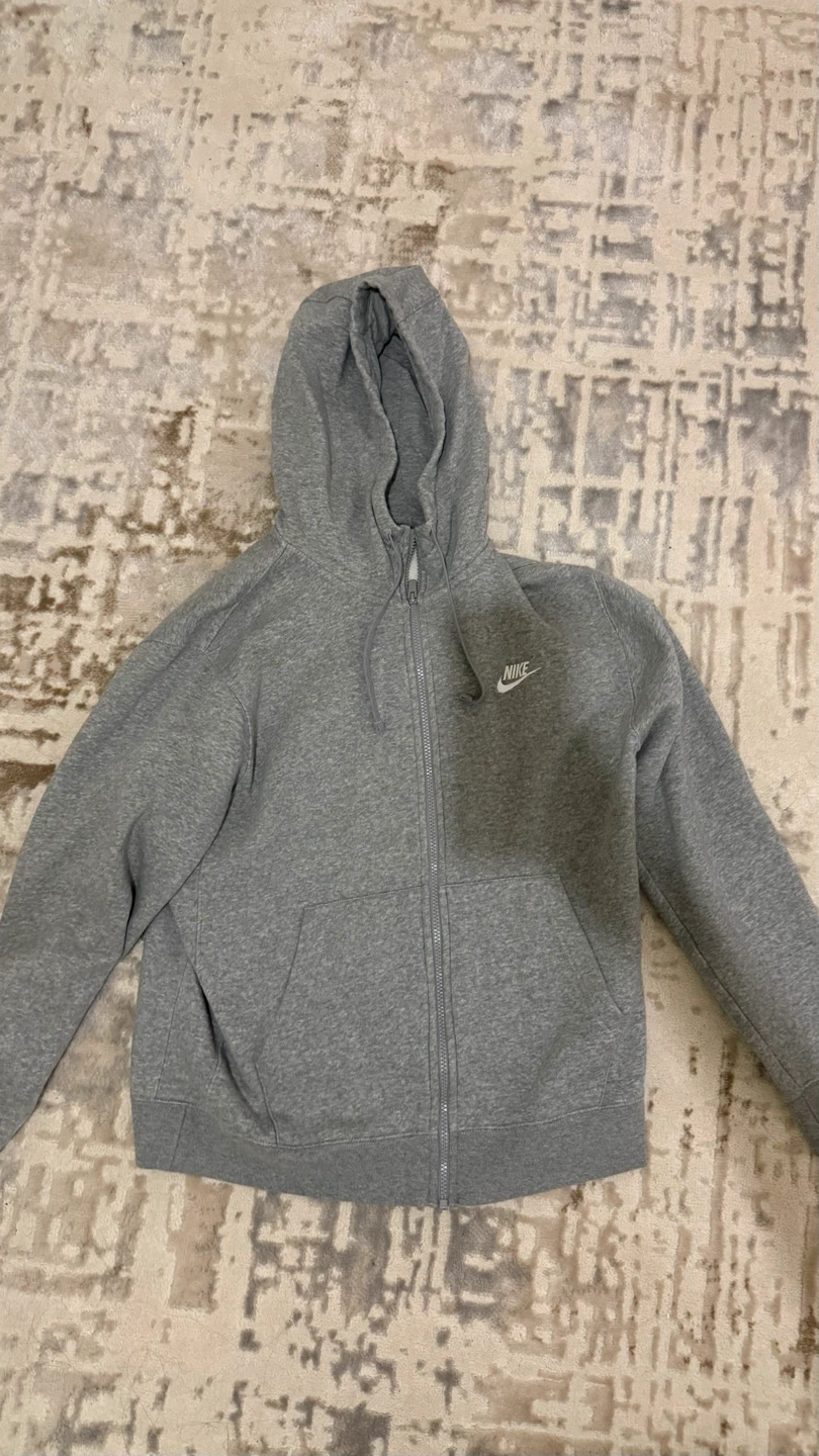 Nike Grey Full-Zip Hoodie