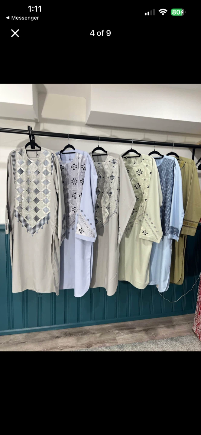Men's Kurta Top with Embroidery