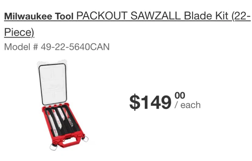 Milwaukee Tool PACKOUT SAWZALL Blade Kit (22-Piece)