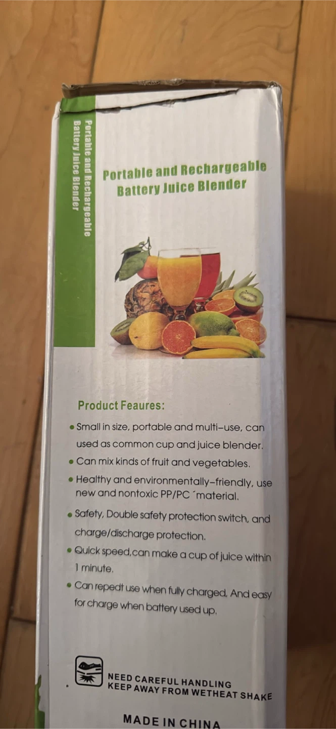 Portable and Rechargeable Battery Juice Blender - photo 3