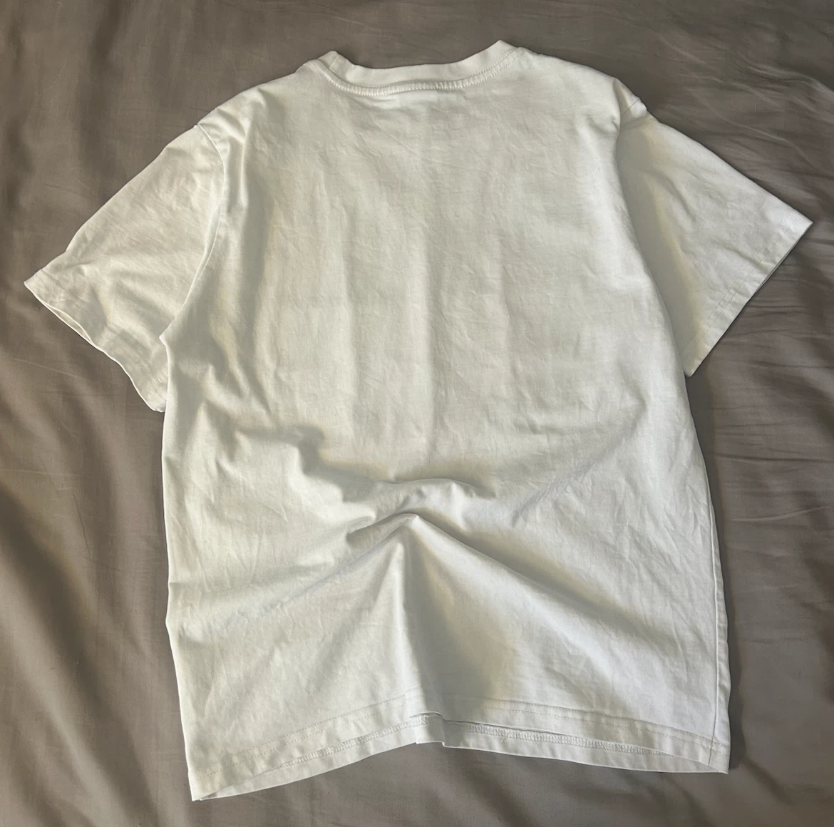 White T-Shirt with Graphic Print - Small - photo 3