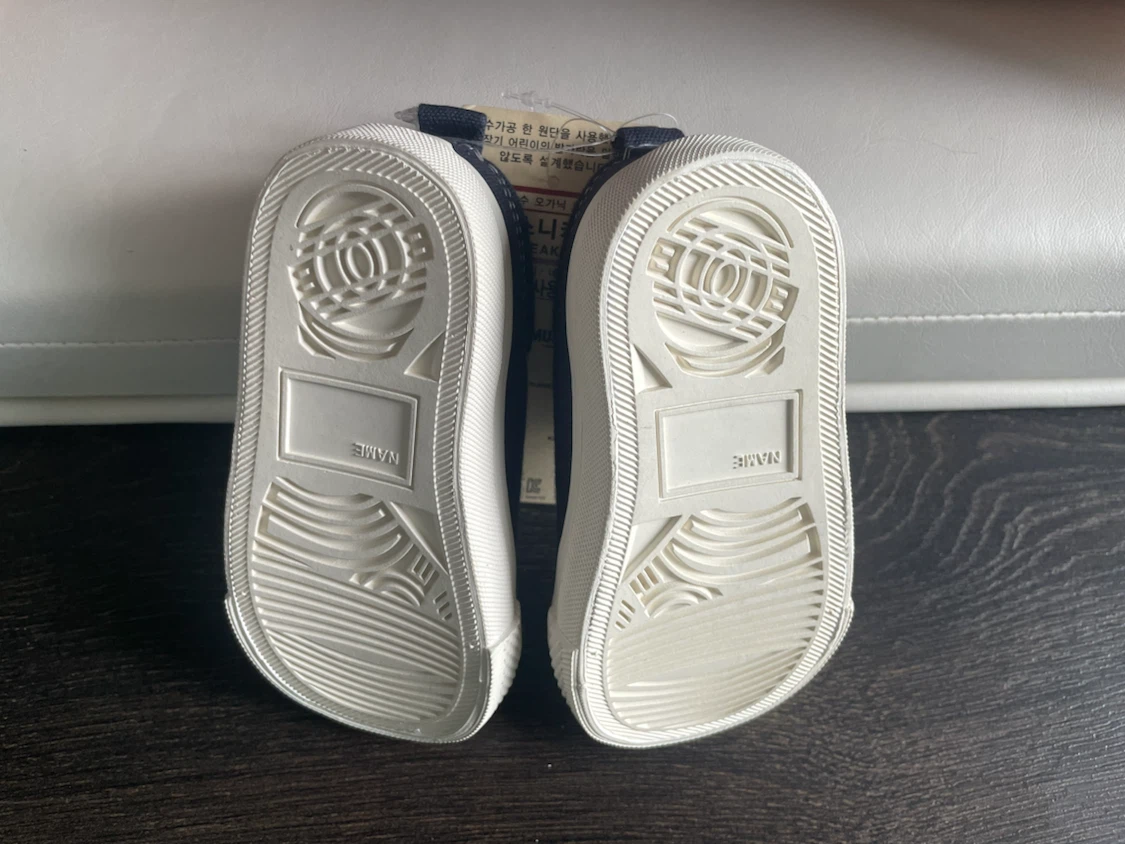 (Unused)MUJI Navy Canvas Sneakers - photo 3