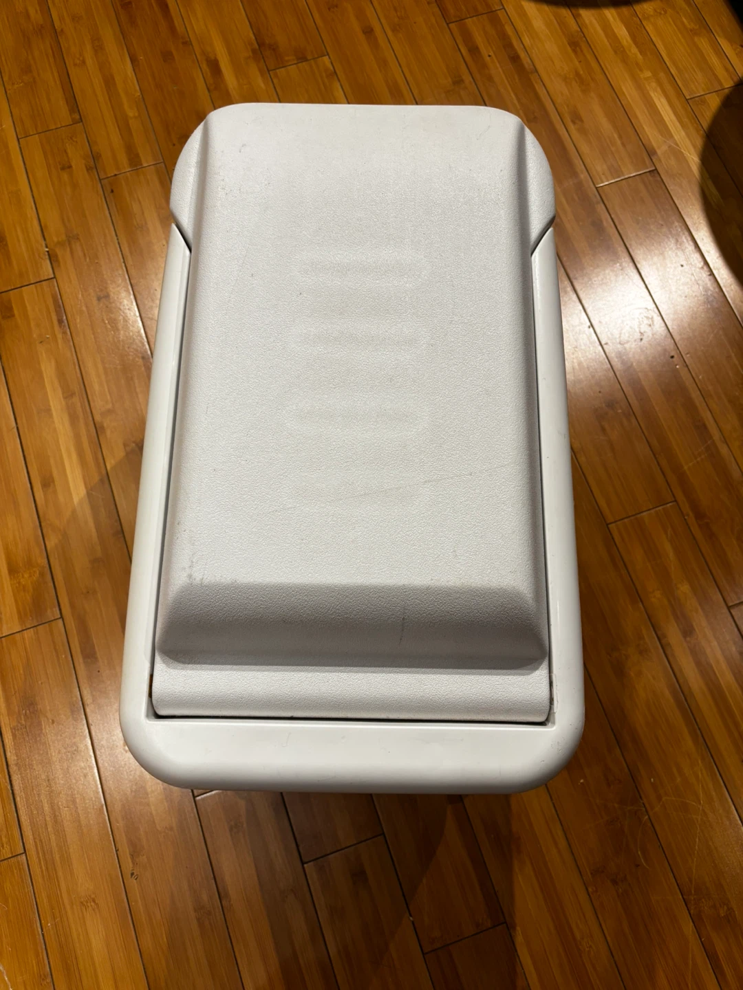 Red and White Rolling Cooler with Handle
