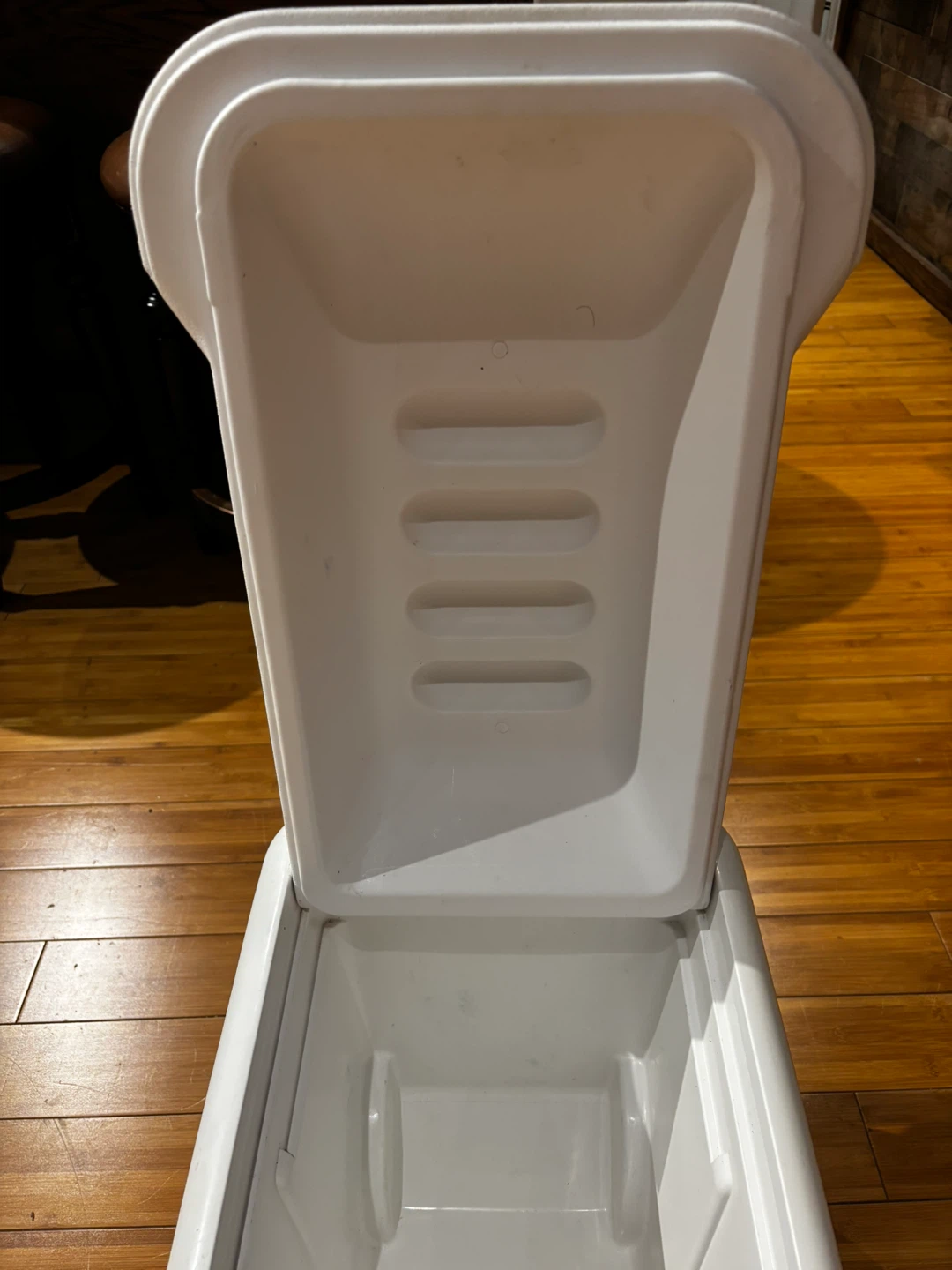 Red and White Rolling Cooler with Handle - photo 5