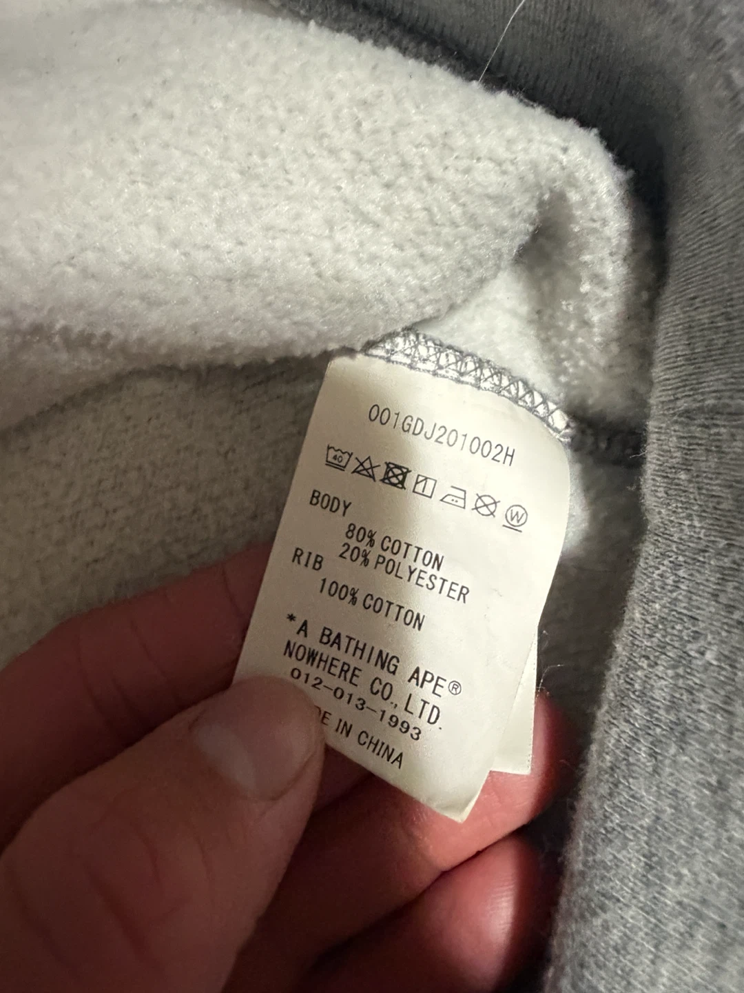 A Bathing Ape Grey Crewneck Sweatshirt XL - photo 4
