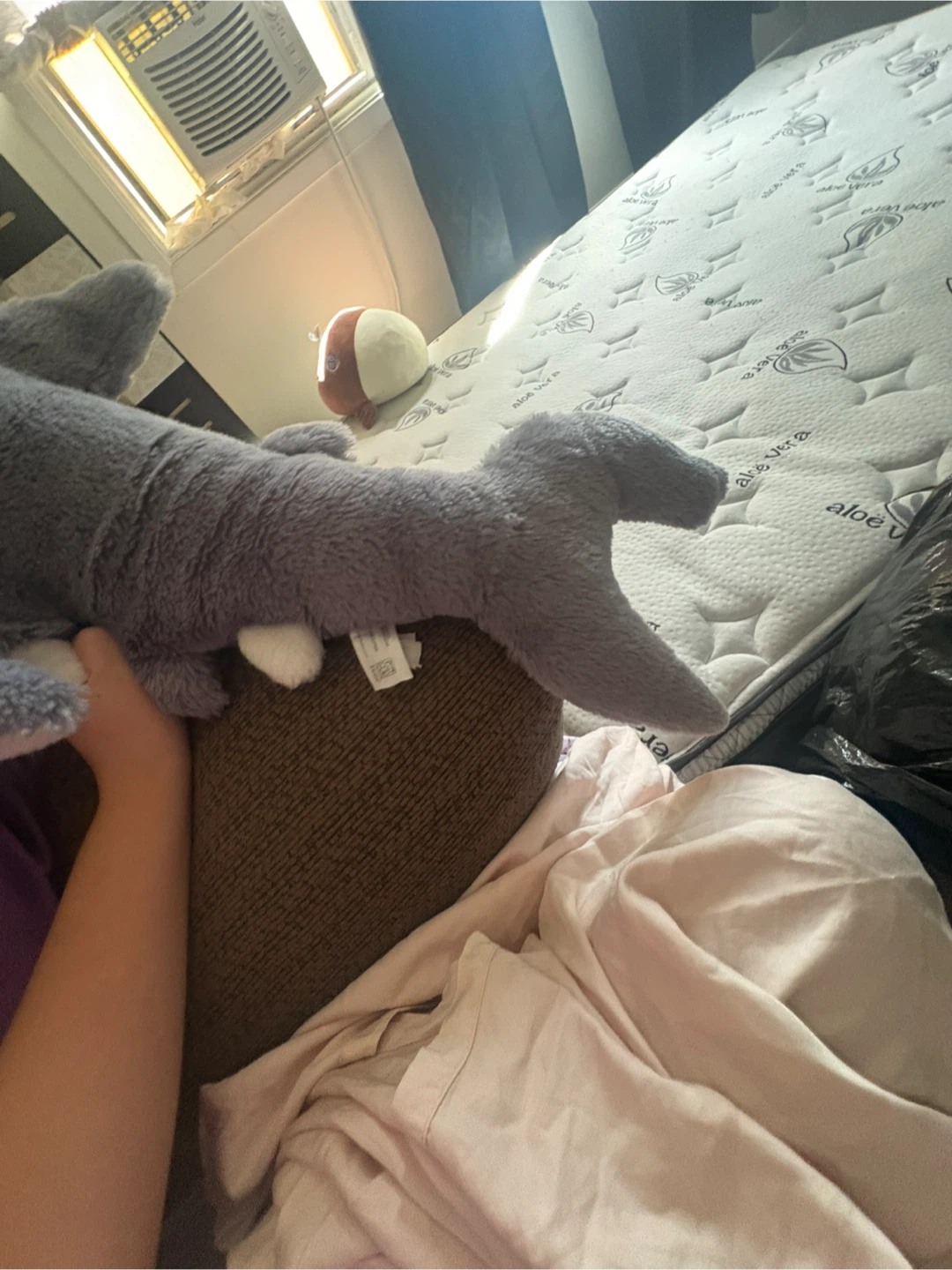 Grey Plush Shark Stuffed Animal - photo 4