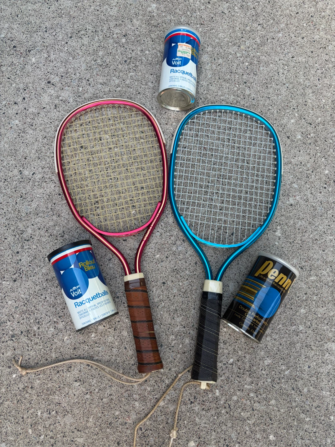 Racquetball Rackets with Balls