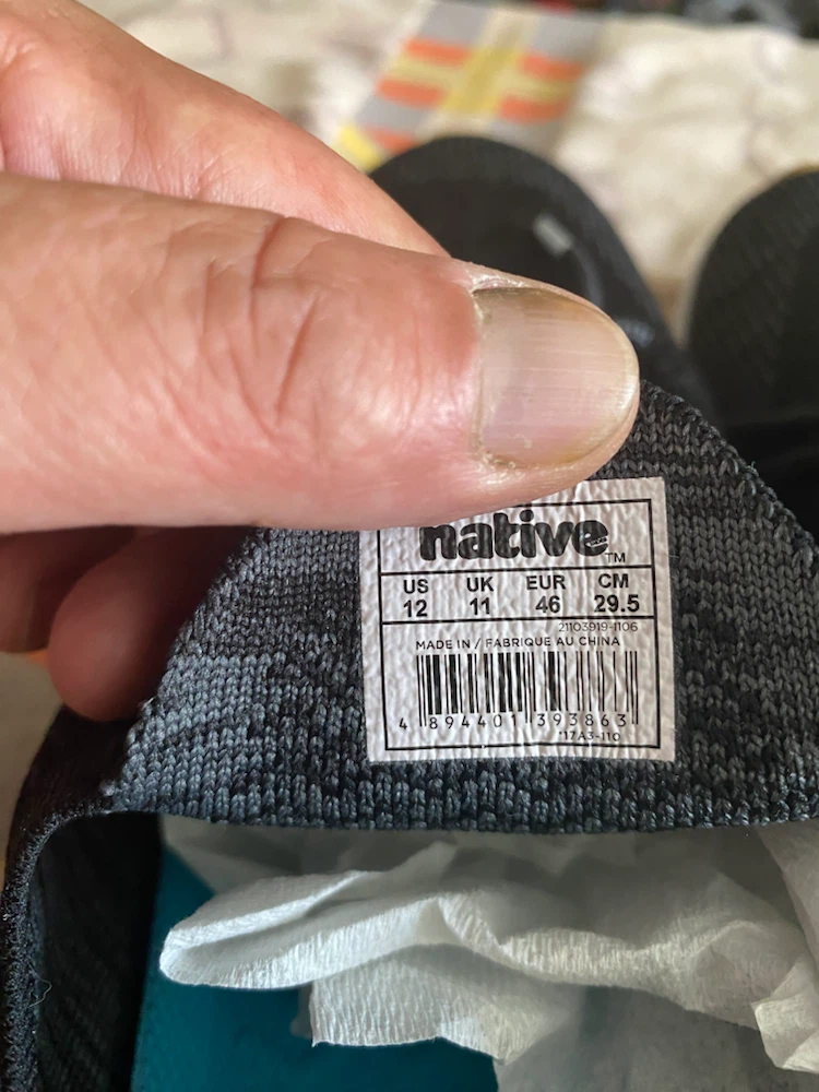 NEW NATIVE SIZE 12 SNEAKERS - photo 3