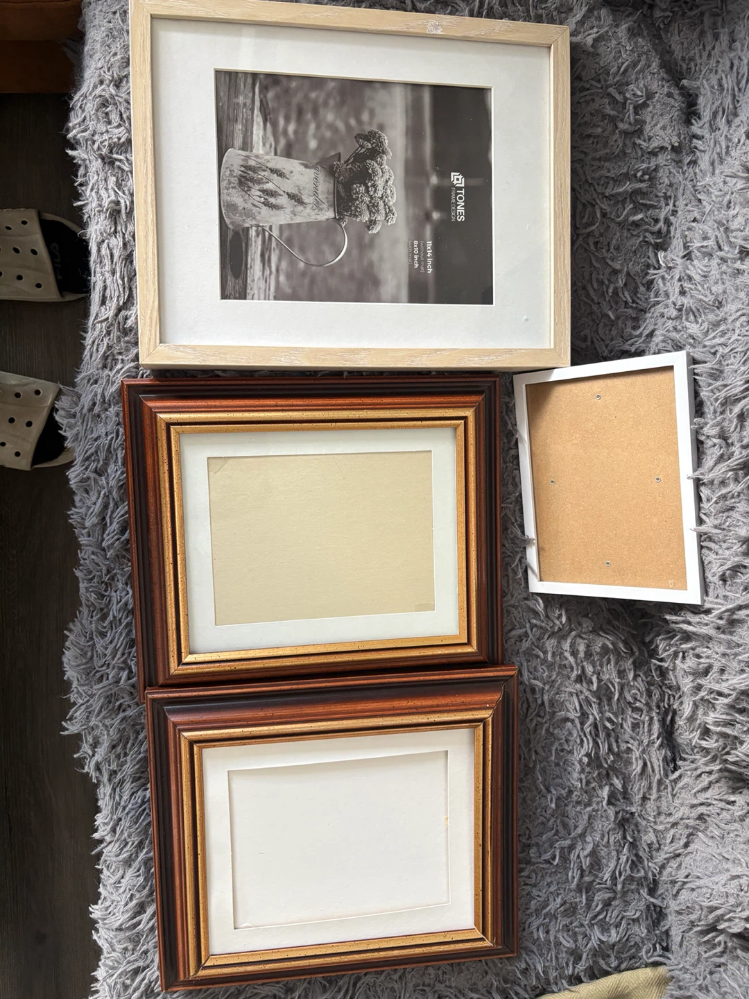 Picture Frames bundle. Wood & Gold Tones
