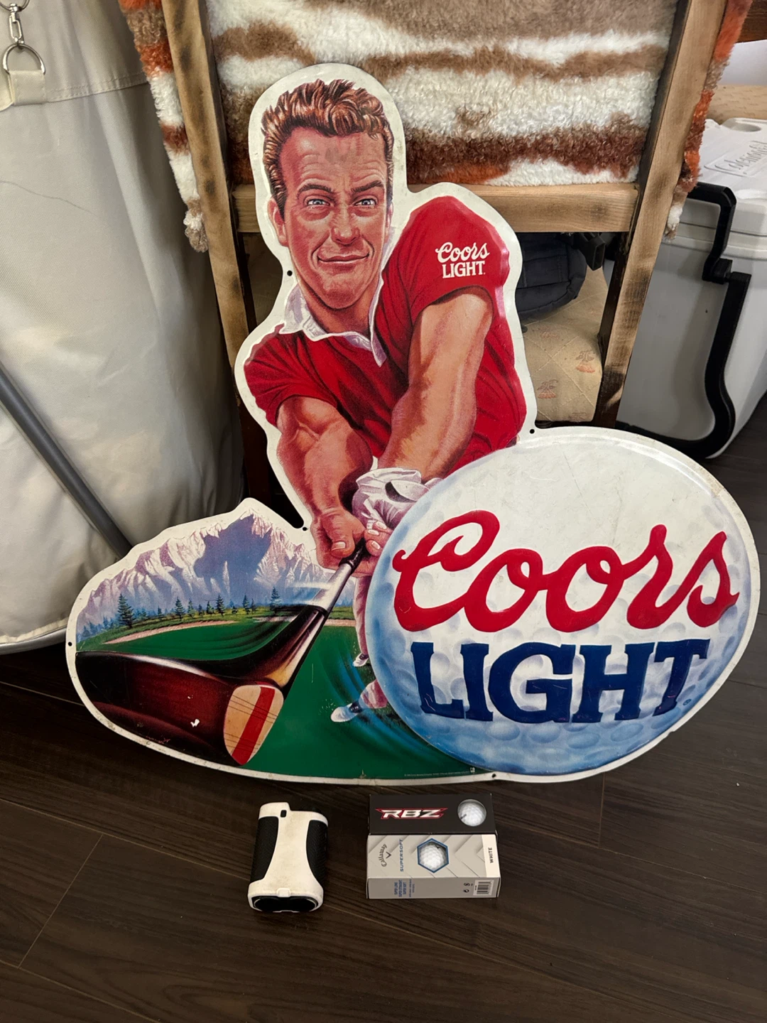 Metal golf sign Coors Light - photo 3