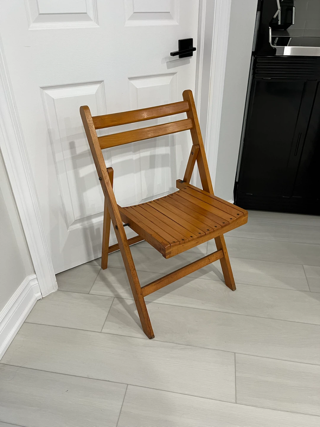 Vintage Slat Board Folding Chair