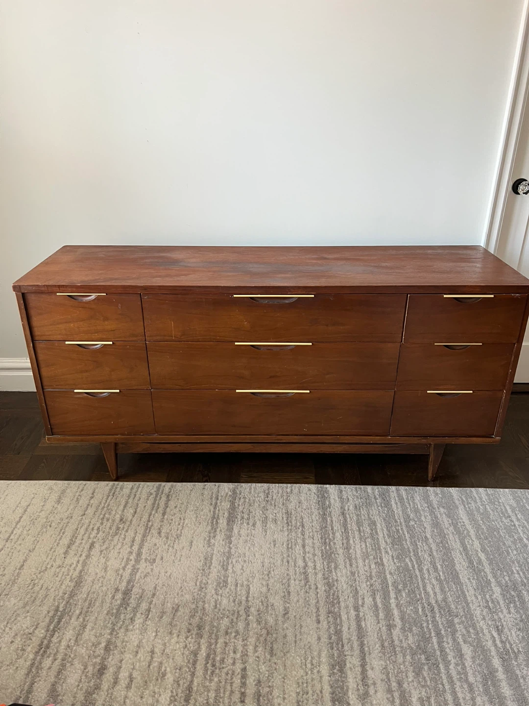 Vintage mid century modern dresser, The Tableau by Kent Coffey.