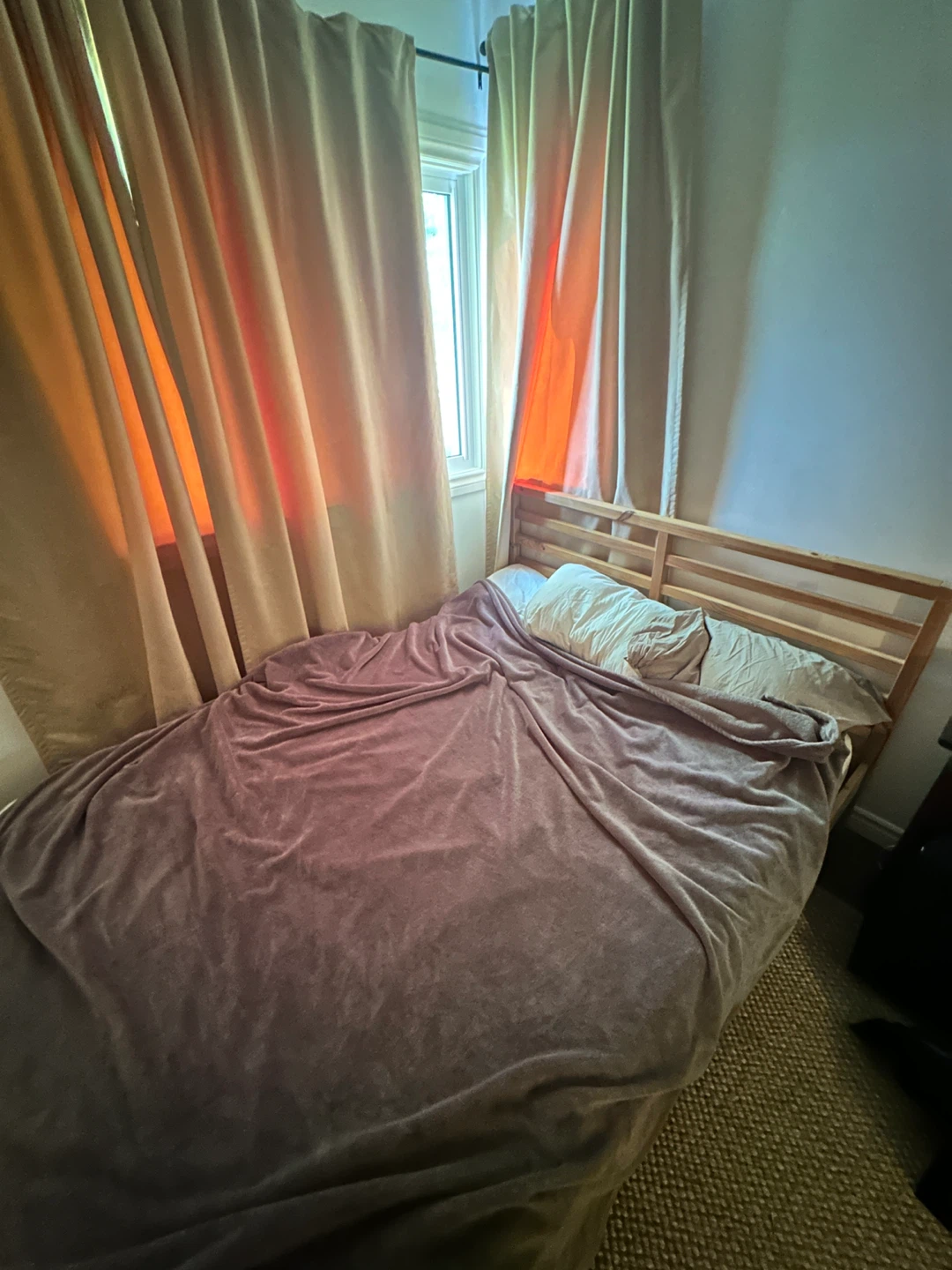 Wooden Bed Frame (solid pine tree)