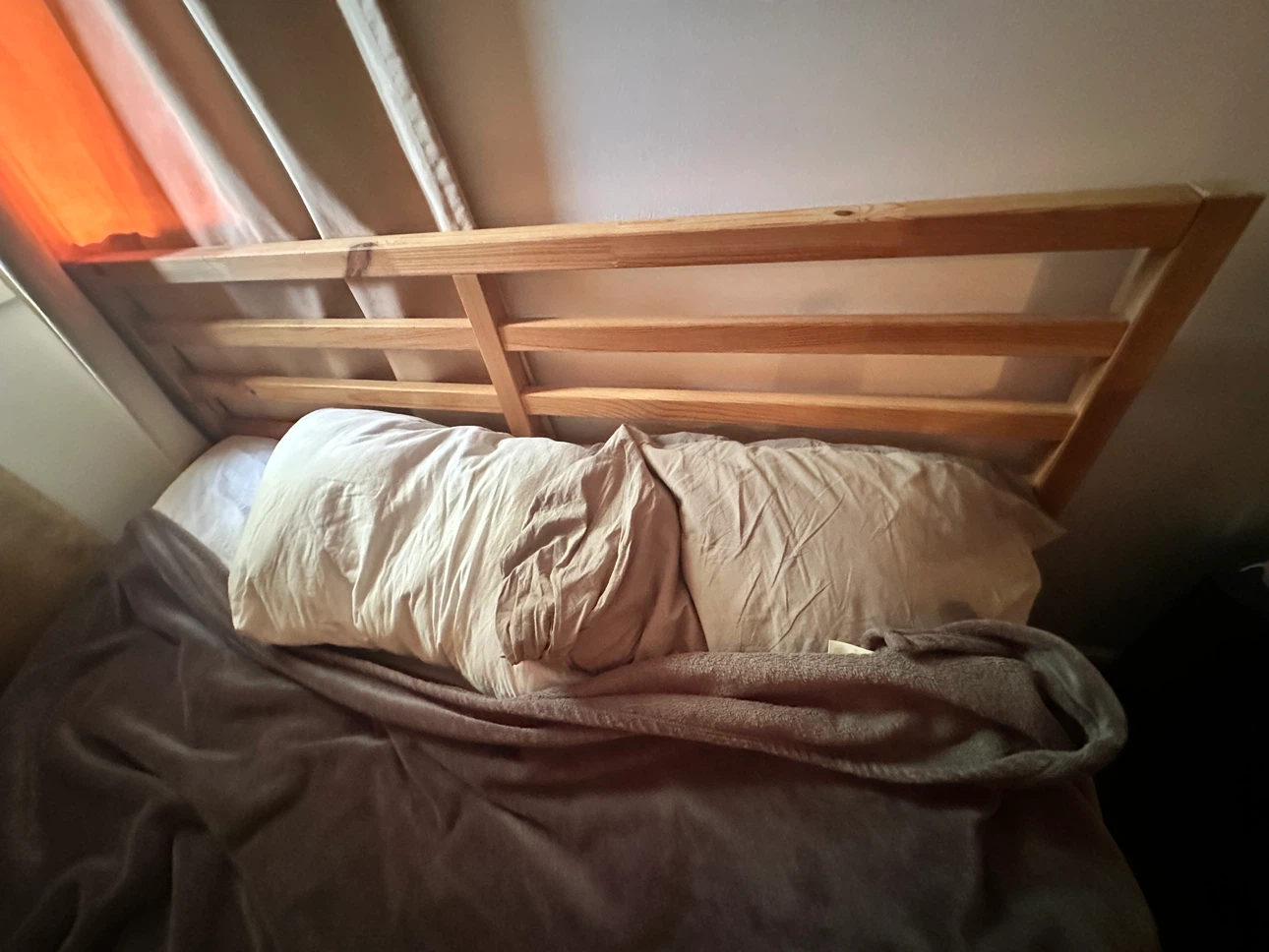 Wooden Bed Frame (solid pine tree) - photo 2