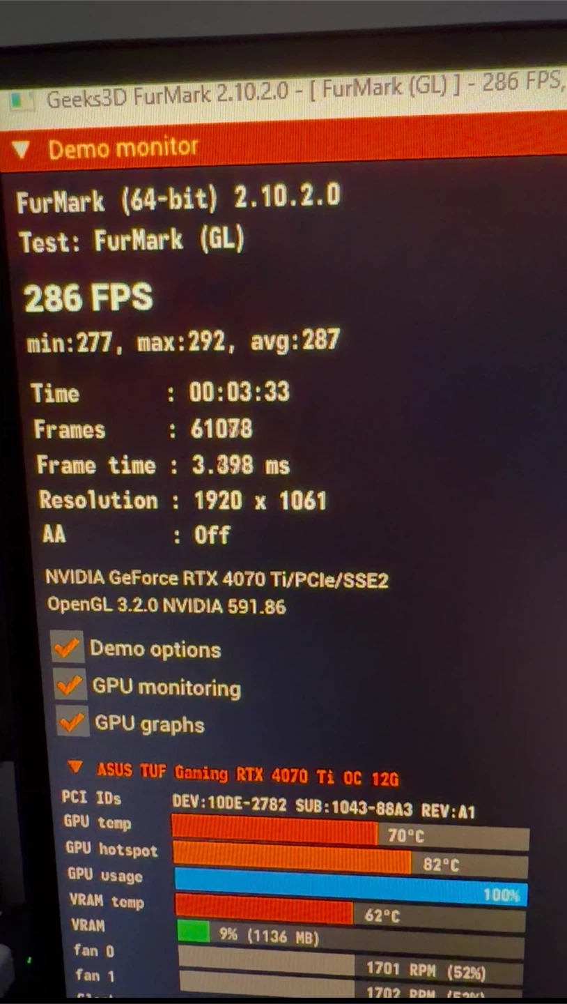 ASUS TUF Gaming GeForce RTX 4070 Ti OC 12GB - photo 5