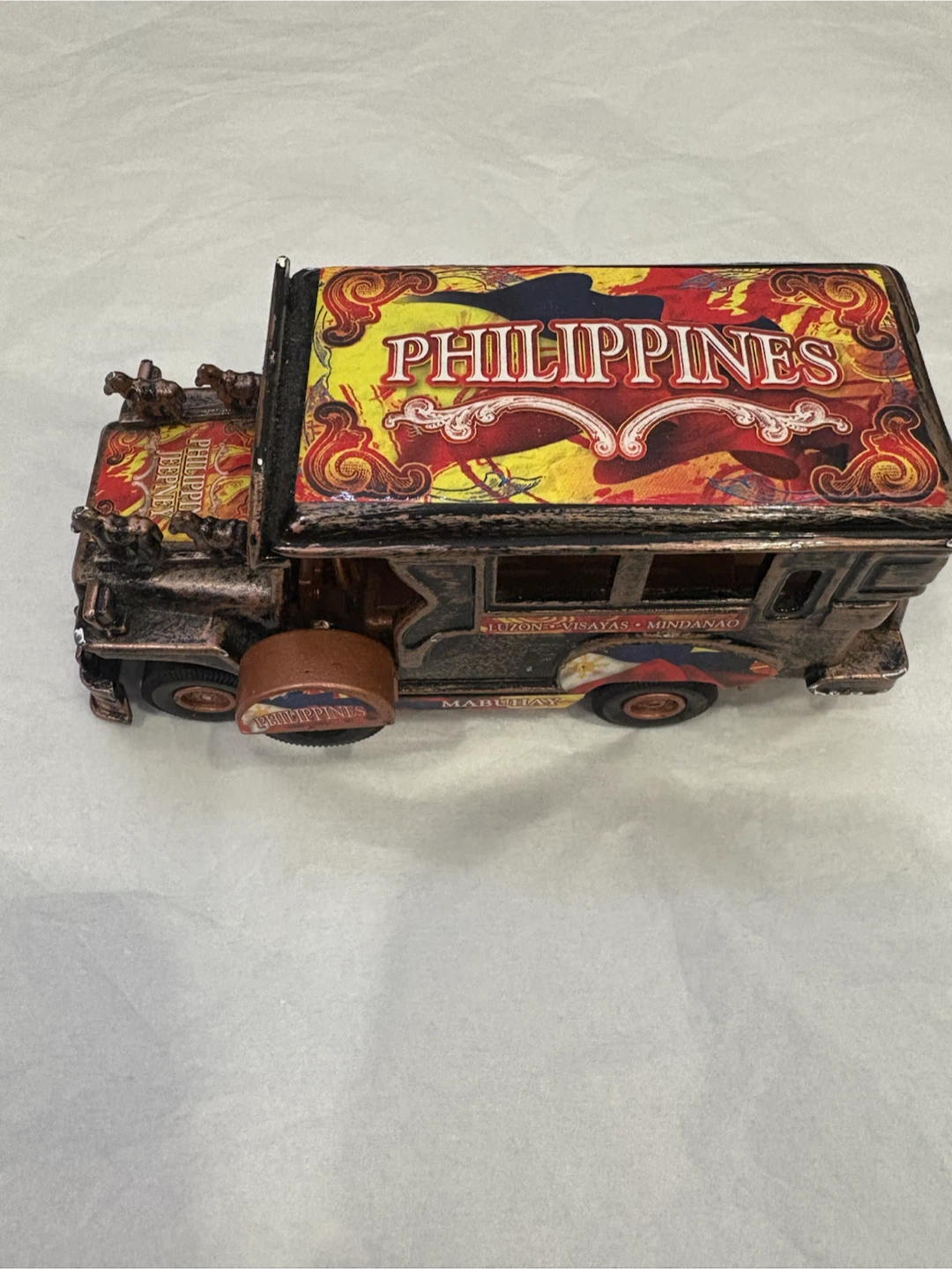 Collectible Vintage Style Philippine Jeepney Die-Cast Toy