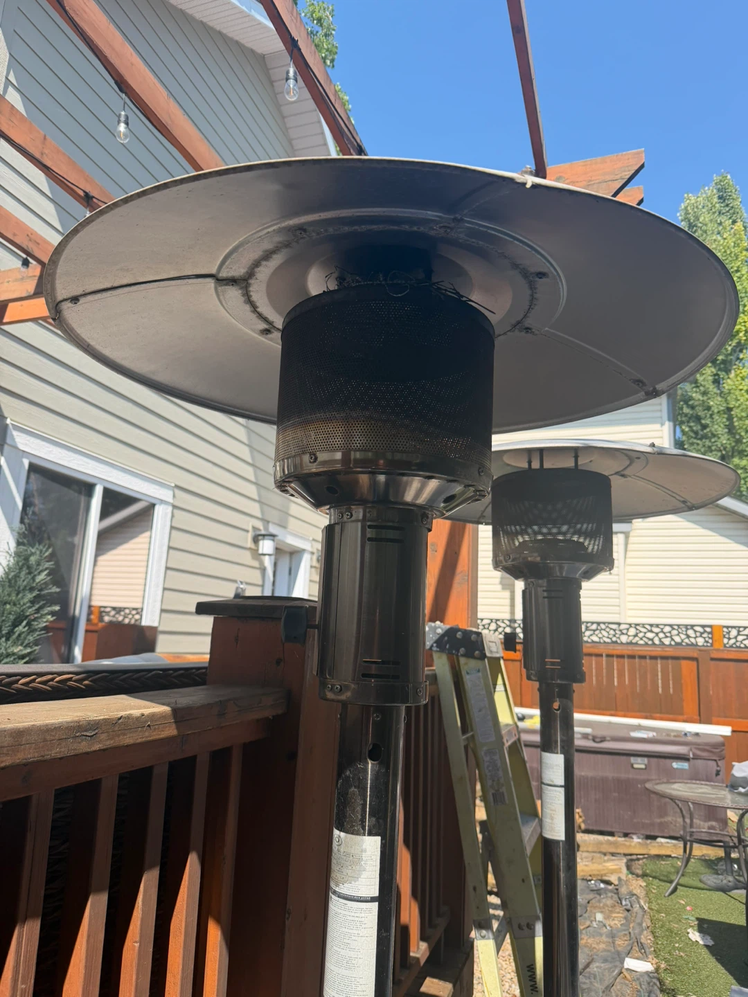 Outdoor propane space heater