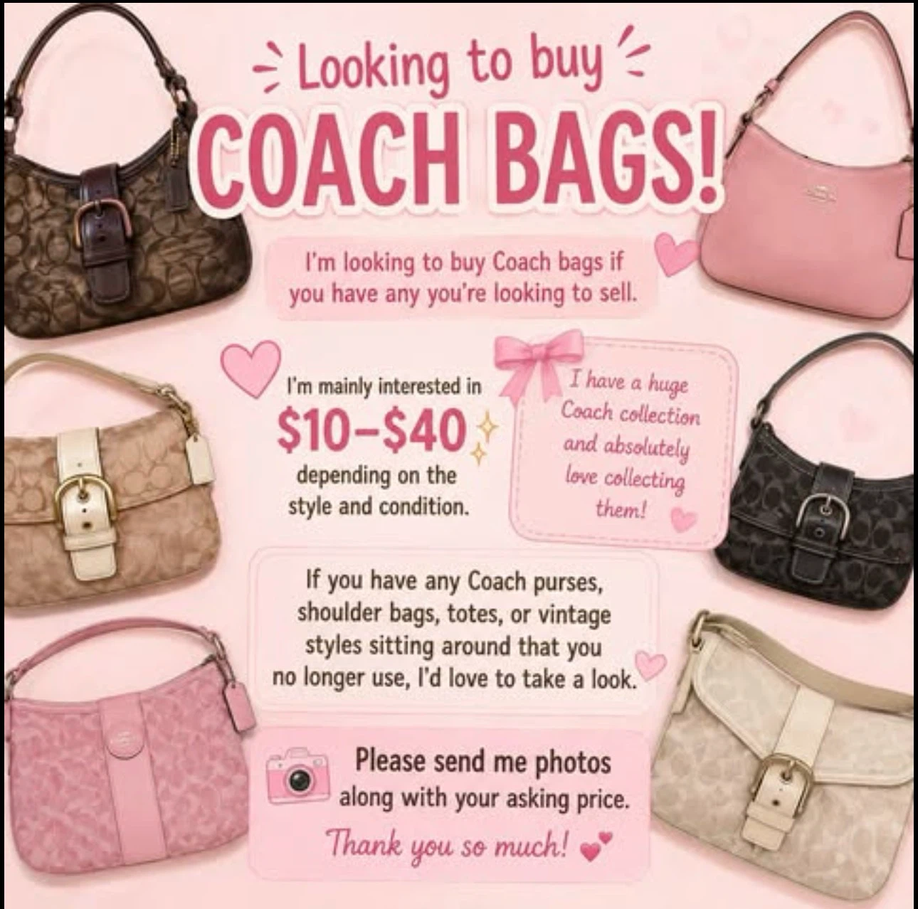 Looking to Buy Coach Bags