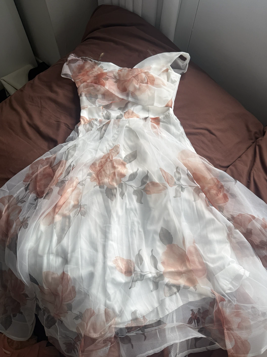 Sibel Aydin Floral Off-the-Shoulder Dress