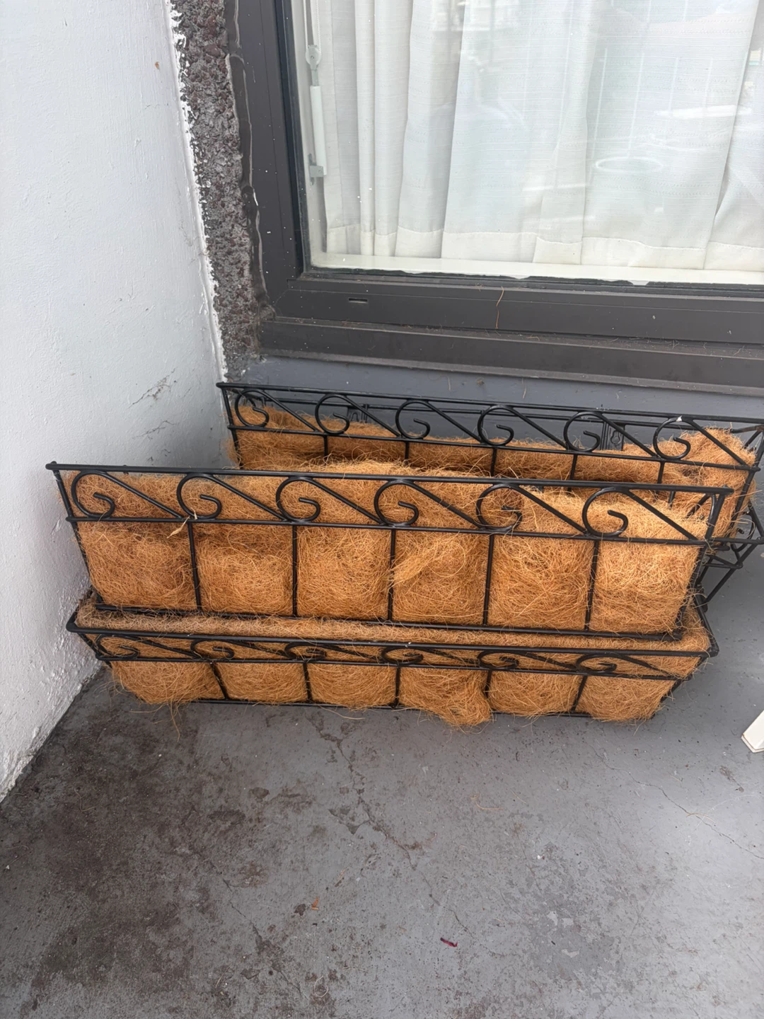 Window Planters with Coir Liner - Set of 4