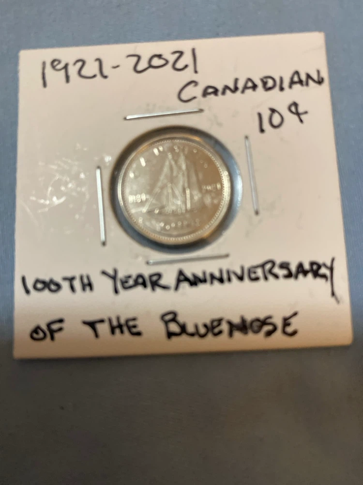 Canadian 10 Cent Coin - 100th Anniversary of the Bluenose
