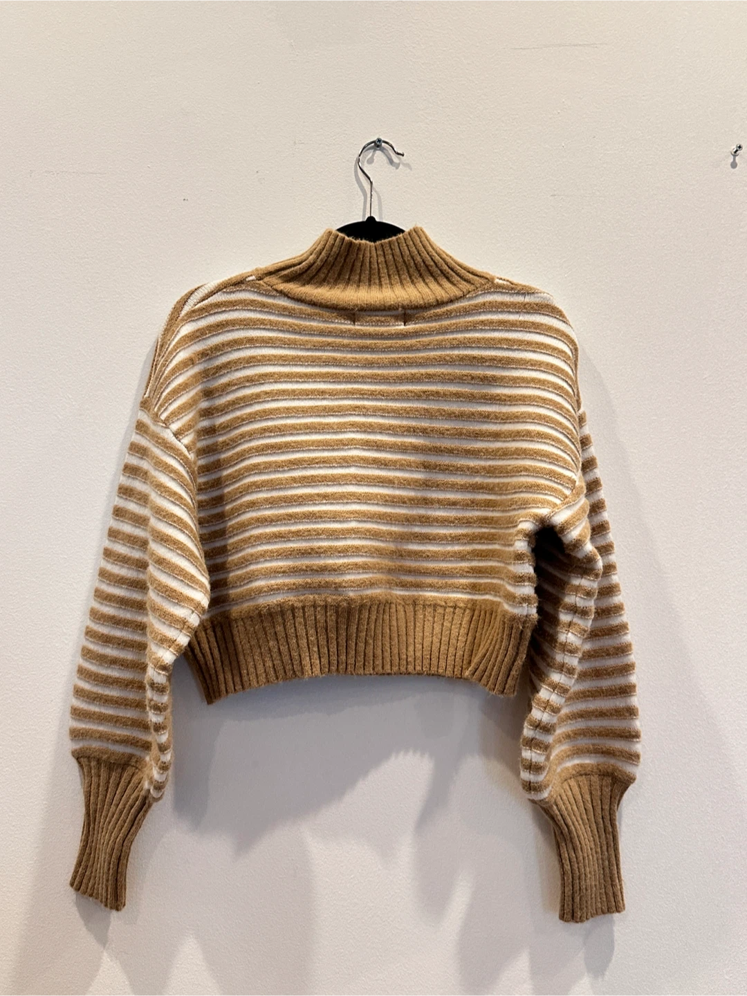 CIDER Striped Mock Neck Sweater - Size S - photo 2